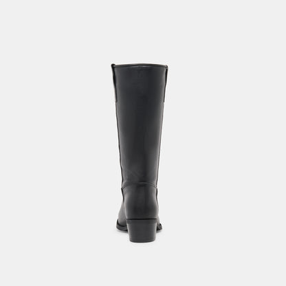 ROMIE BOOTS BLACK LEATHER