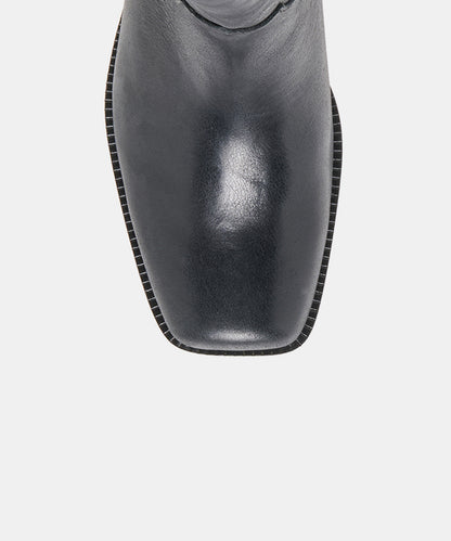 ROMIE BOOTS BLACK LEATHER