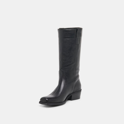 ROMIE BOOTS BLACK LEATHER