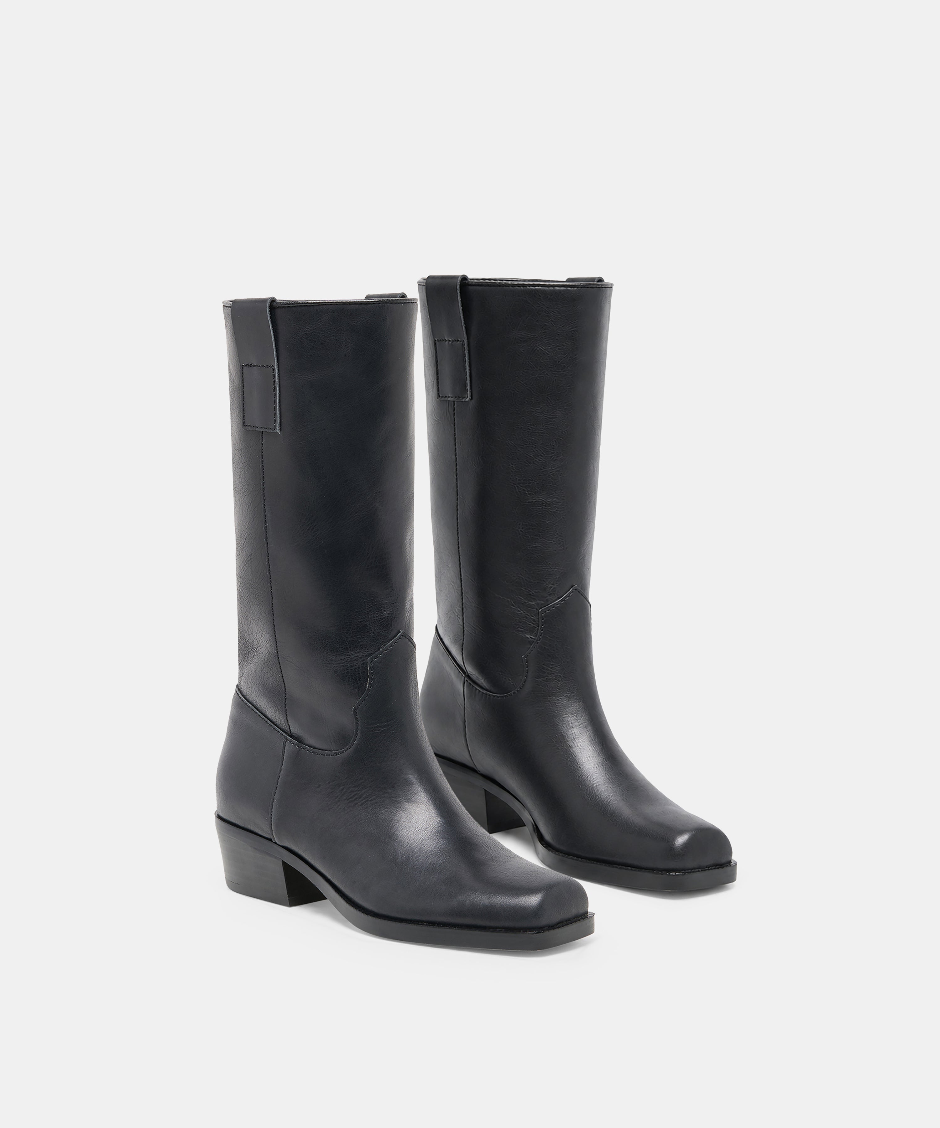 ROMIE BOOTS BLACK LEATHER - view 2