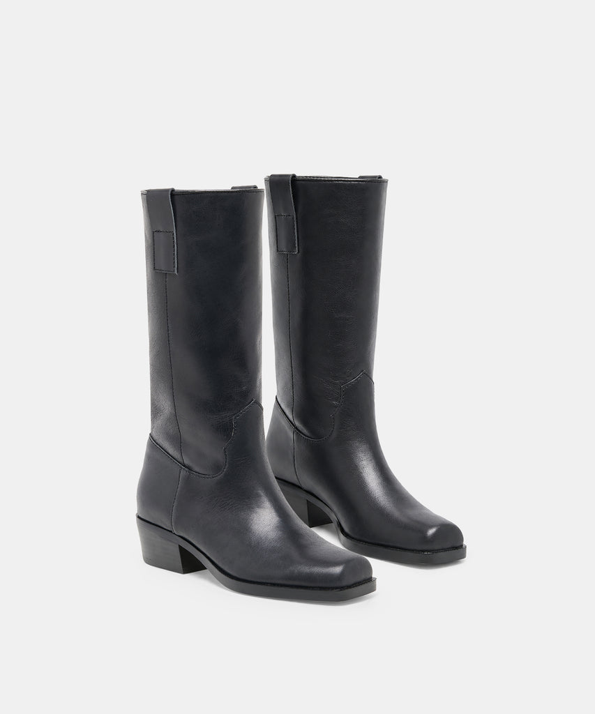 ROMIE BOOTS BLACK LEATHER