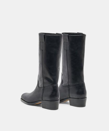 ROMIE BOOTS BLACK LEATHER