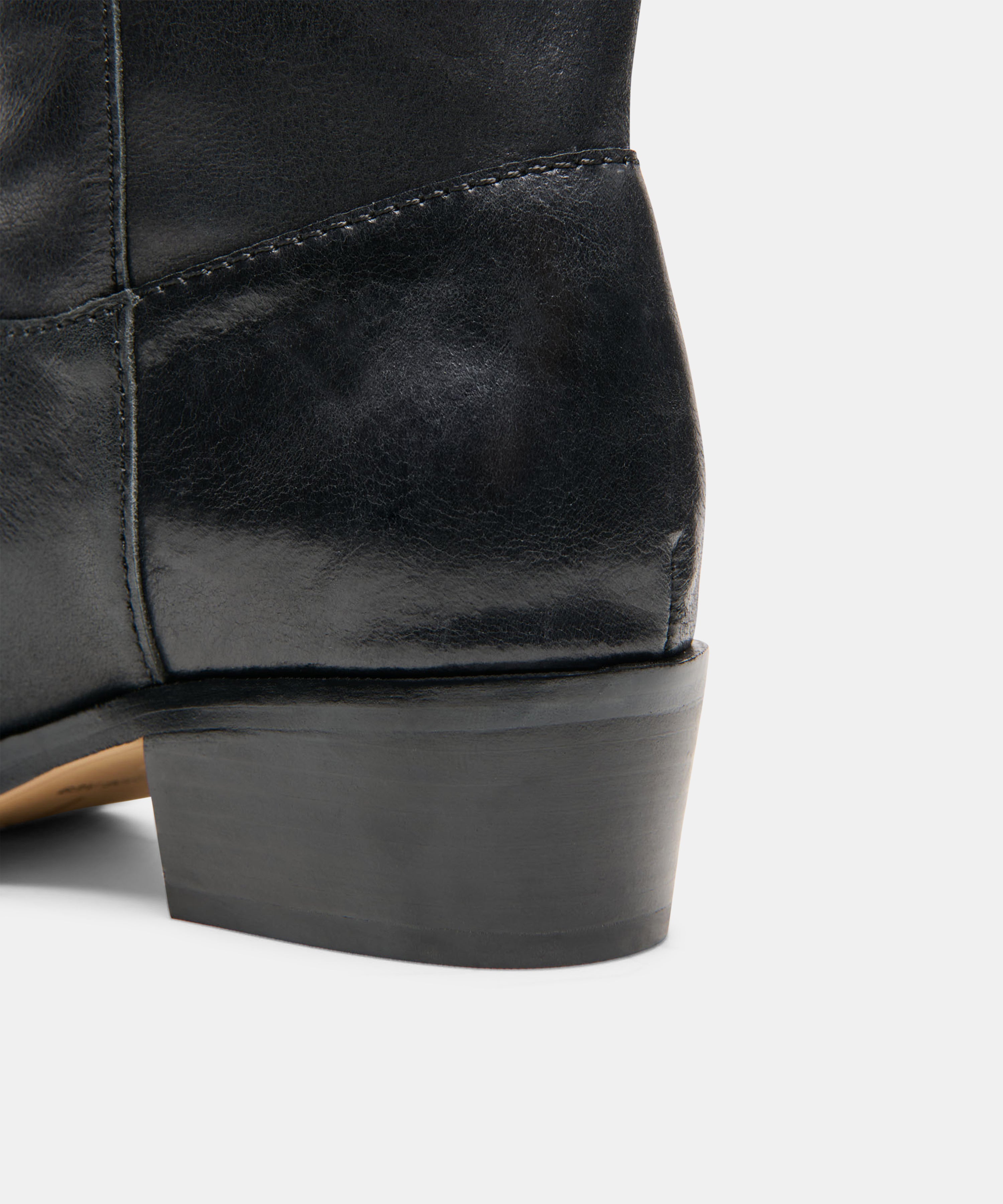 ROMIE BOOTS BLACK LEATHER - view 6