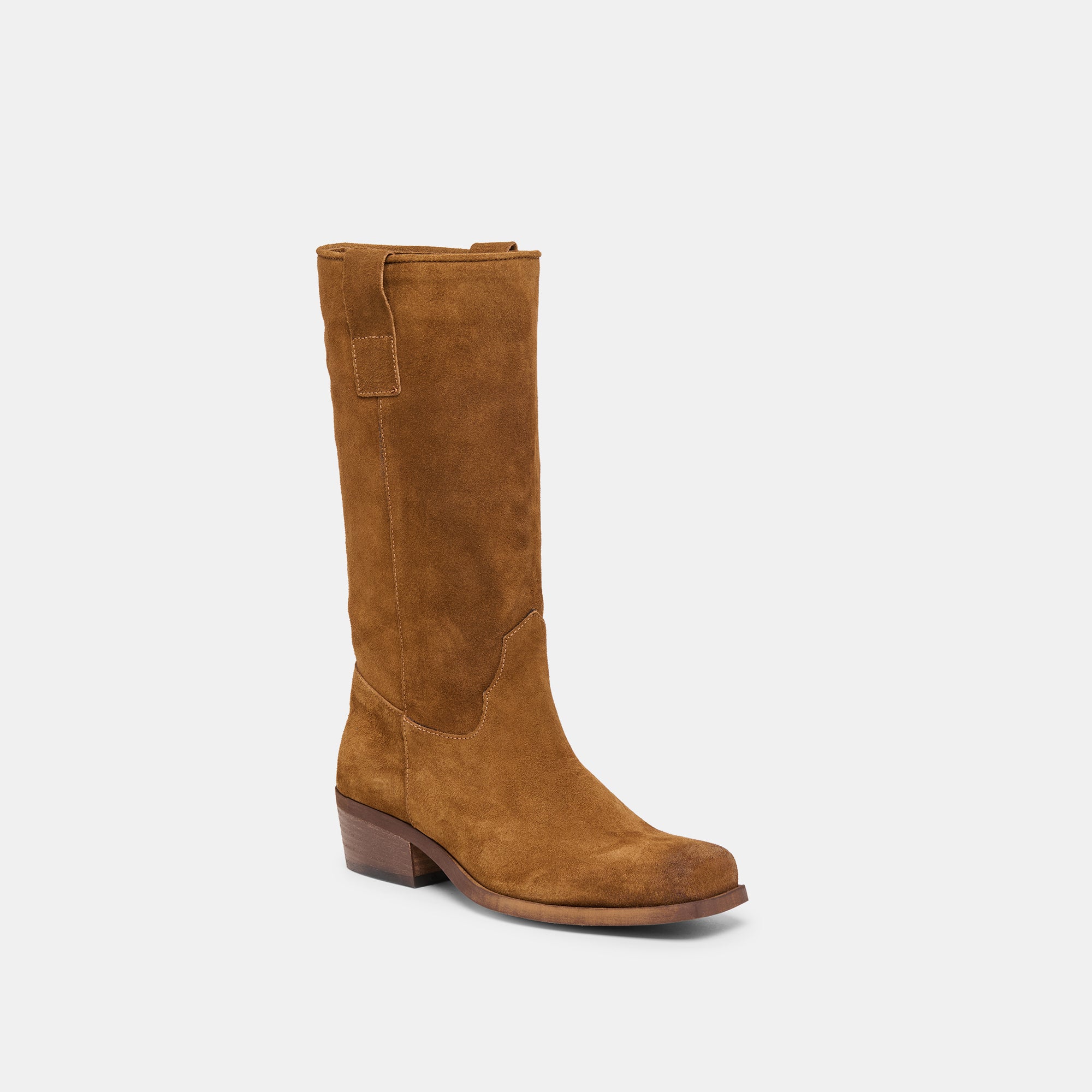 ROMIE BOOTS BROWN SUEDE