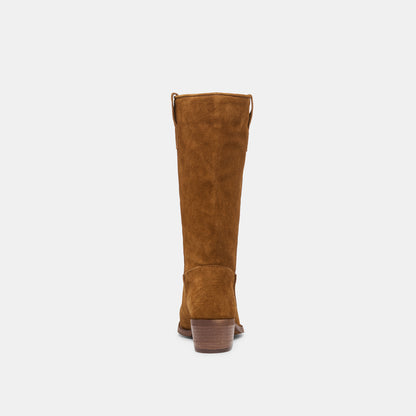ROMIE BOOTS BROWN SUEDE