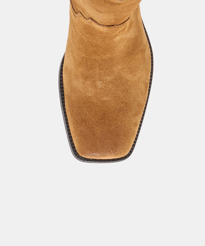 ROMIE BOOTS BROWN SUEDE
