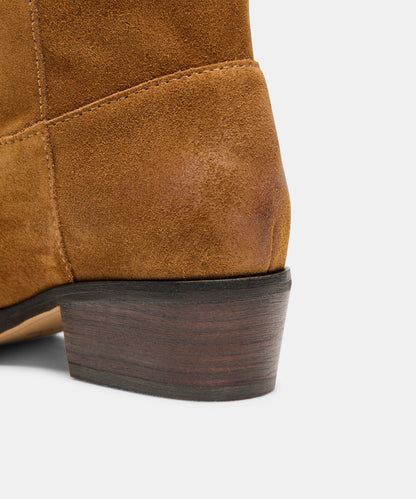 ROMIE BOOTS BROWN SUEDE