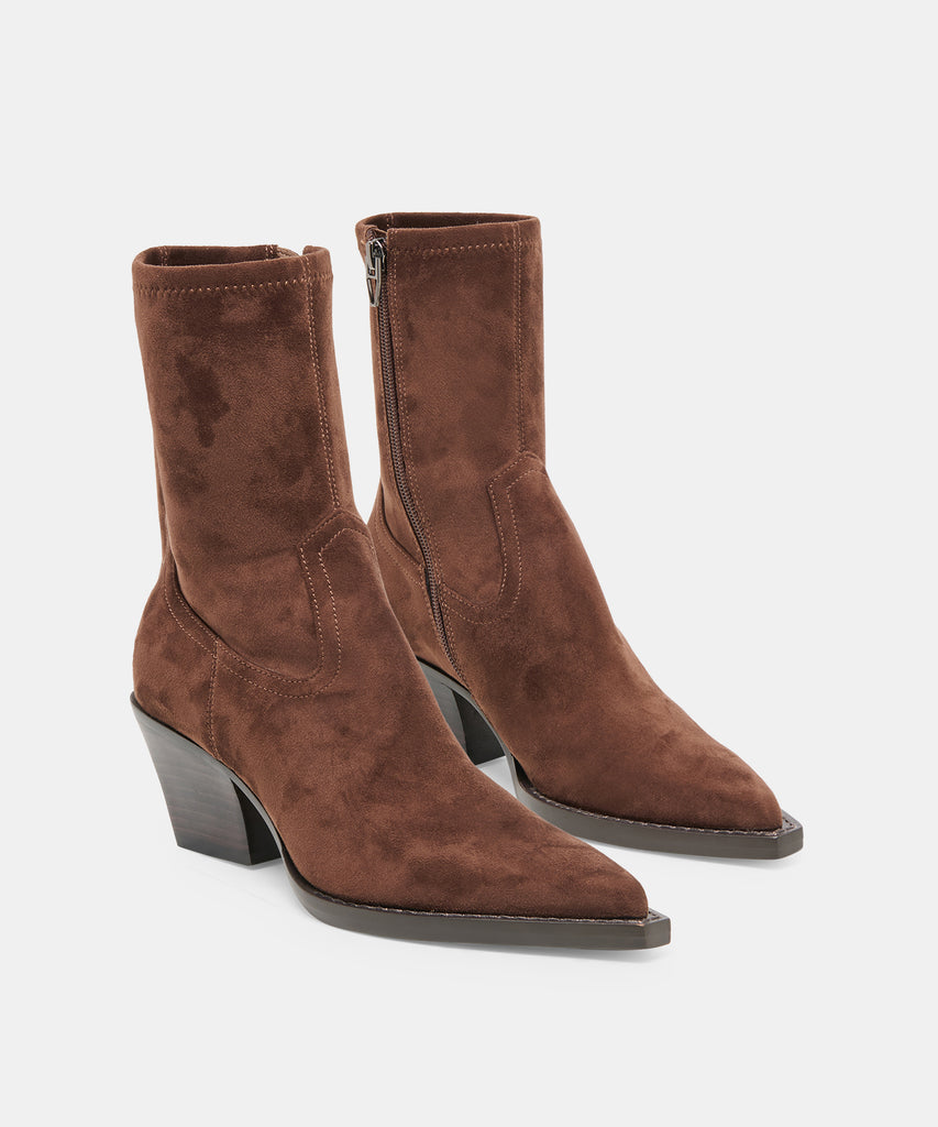 RUTGER BOOTS DK BROWN STELLA SUEDE