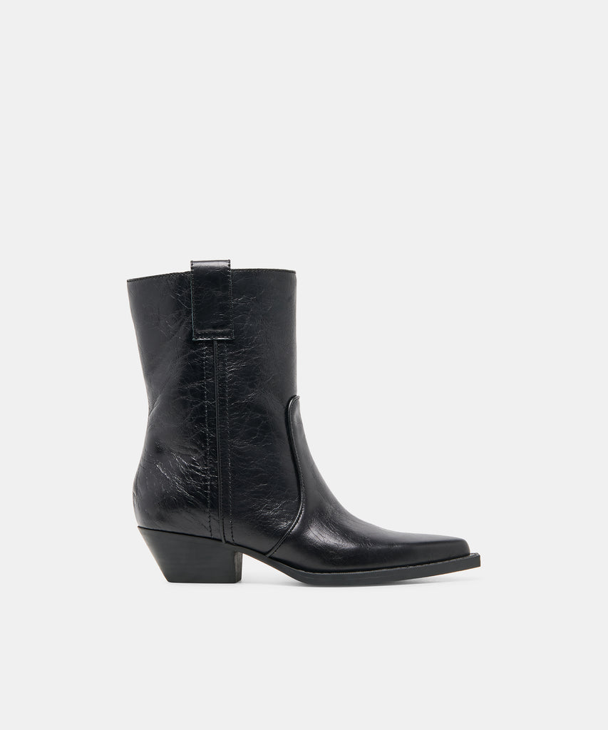 RYEN BOOTIES BLACK LEATHER