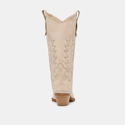 SAMMY BOOTS BONE LEATHER