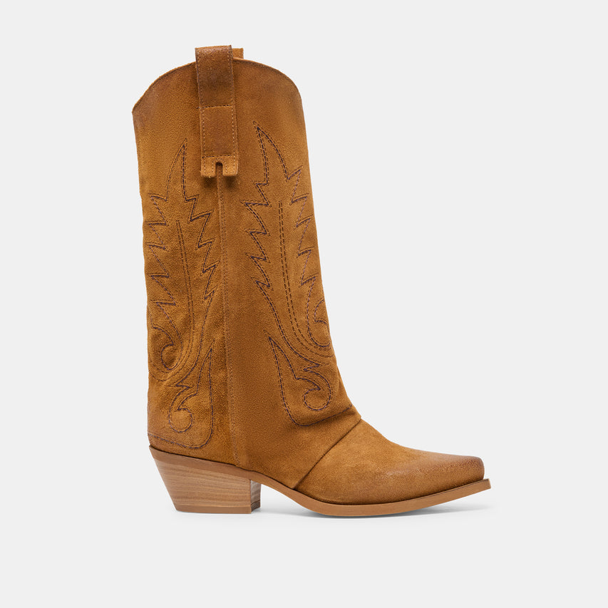 Sammy Chestnut Suede Boots | Dolce Vita