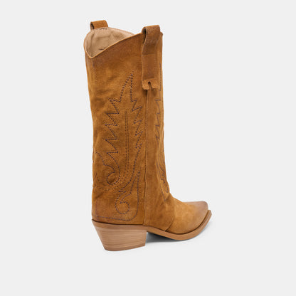 SAMMY BOOTS CHESTNUT SUEDE