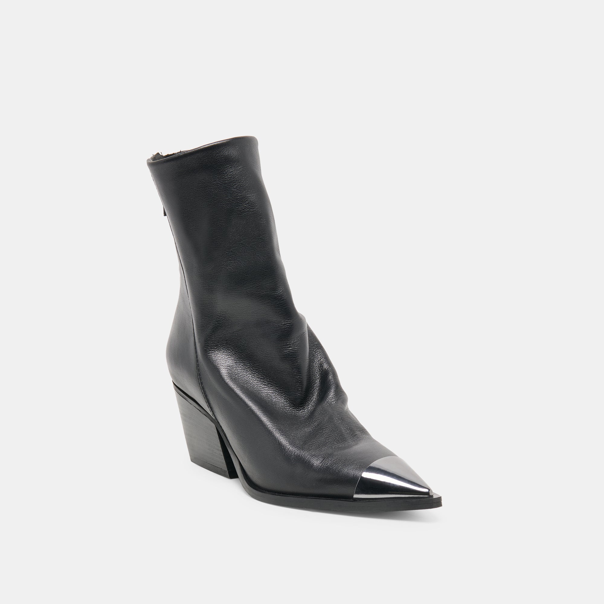 TALLEN BOOTIES BLACK LEATHER - view 2