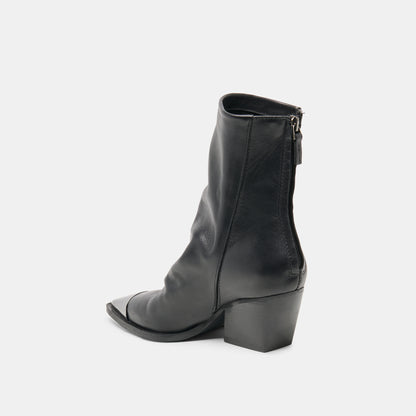TALLEN BOOTIES BLACK LEATHER