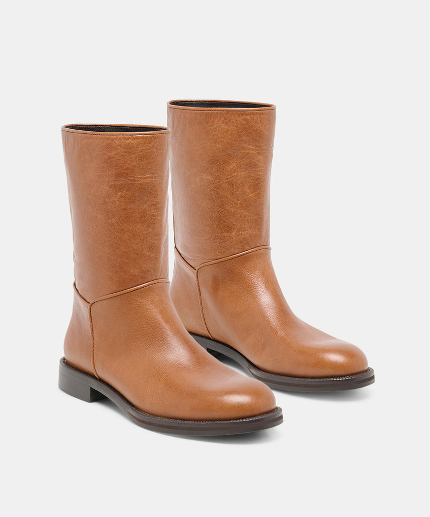 TEGEN BOOTS TAN LEATHER