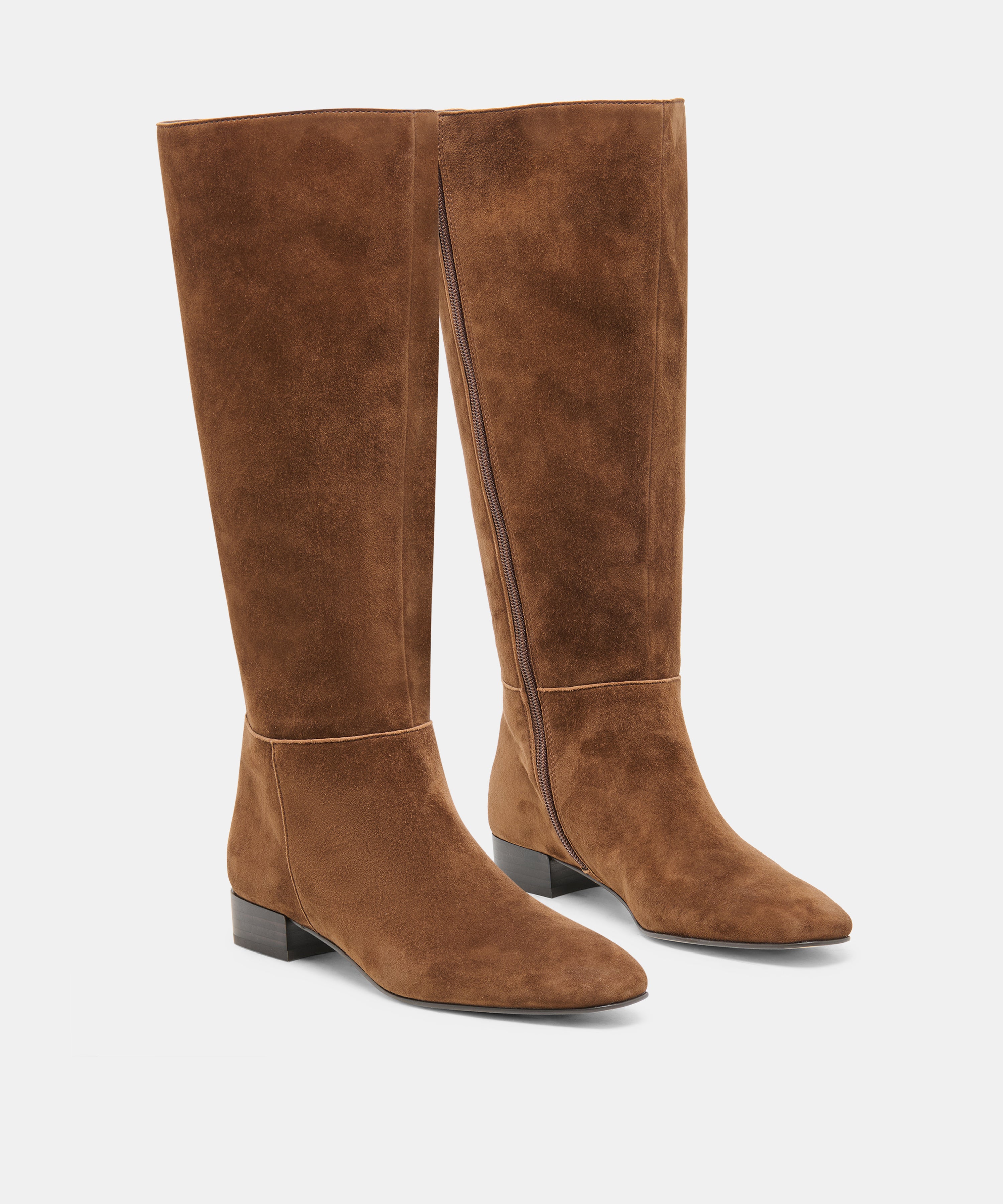 TYWIN WIDE CALF BOOTS COCOA SUEDE - view 2
