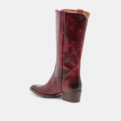 VIGLA BOOTS GARNET LEATHER