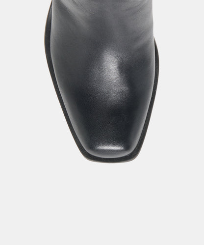 ZELO H2O BOOTIES BLACK LEATHER