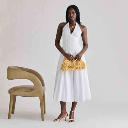 SERINA CLUTCH NATURAL RAFFIA