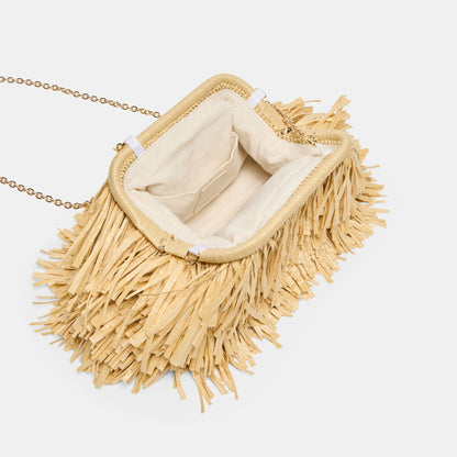 SERINA CLUTCH NATURAL RAFFIA