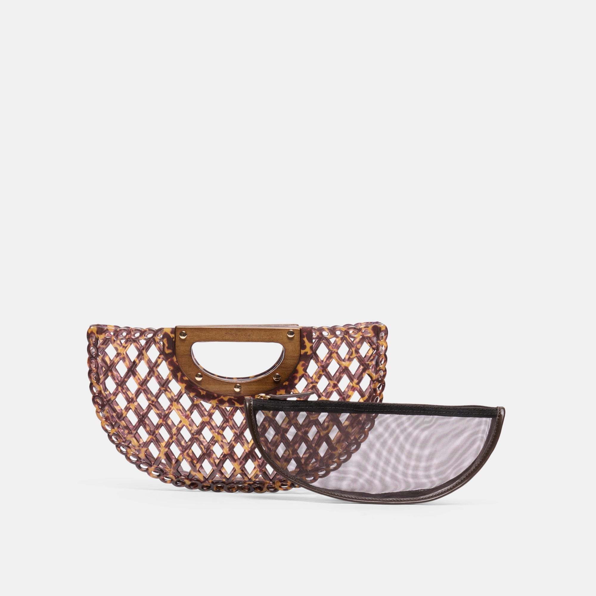 SOLANDRA CLUTCH TORTOISE JELLY