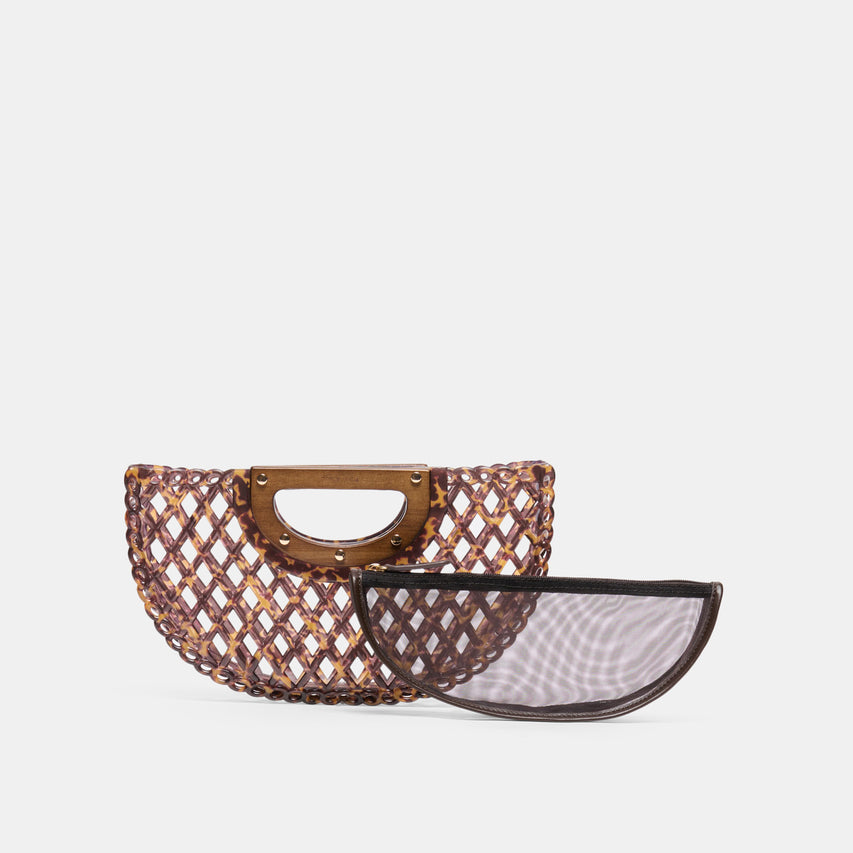 SOLANDRA CLUTCH TORTOISE JELLY