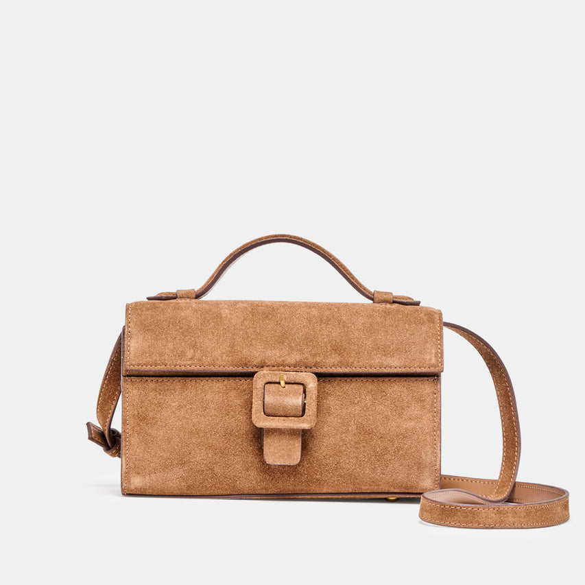 CHRIS CROSSBODY CAMEL SUEDE