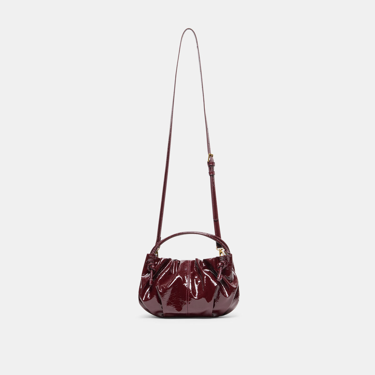 COCOA CROSSBODY OXBLOOD PATENT STELLA