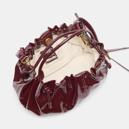 COCOA CROSSBODY OXBLOOD PATENT STELLA