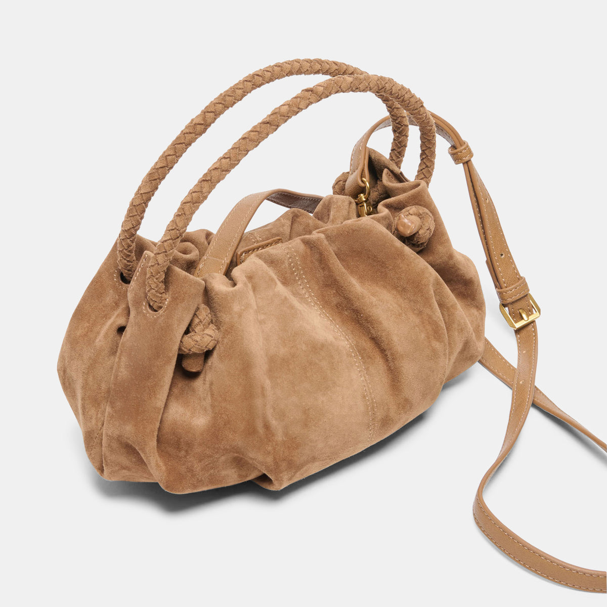 COCOA CROSSBODY DARK TAN SUEDE - view 3