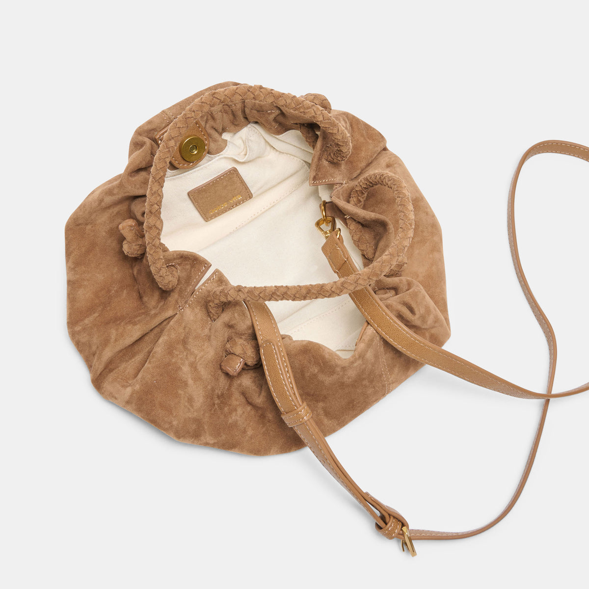 COCOA CROSSBODY DARK TAN SUEDE - view 6