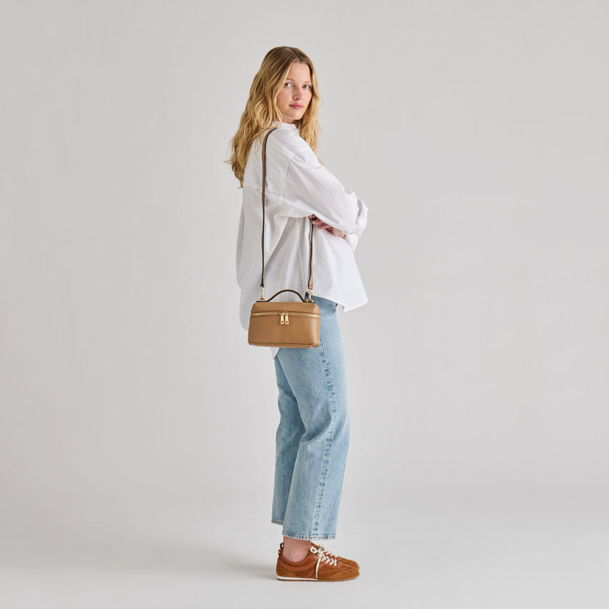 LEONY CROSSBODY TAN LEATHER