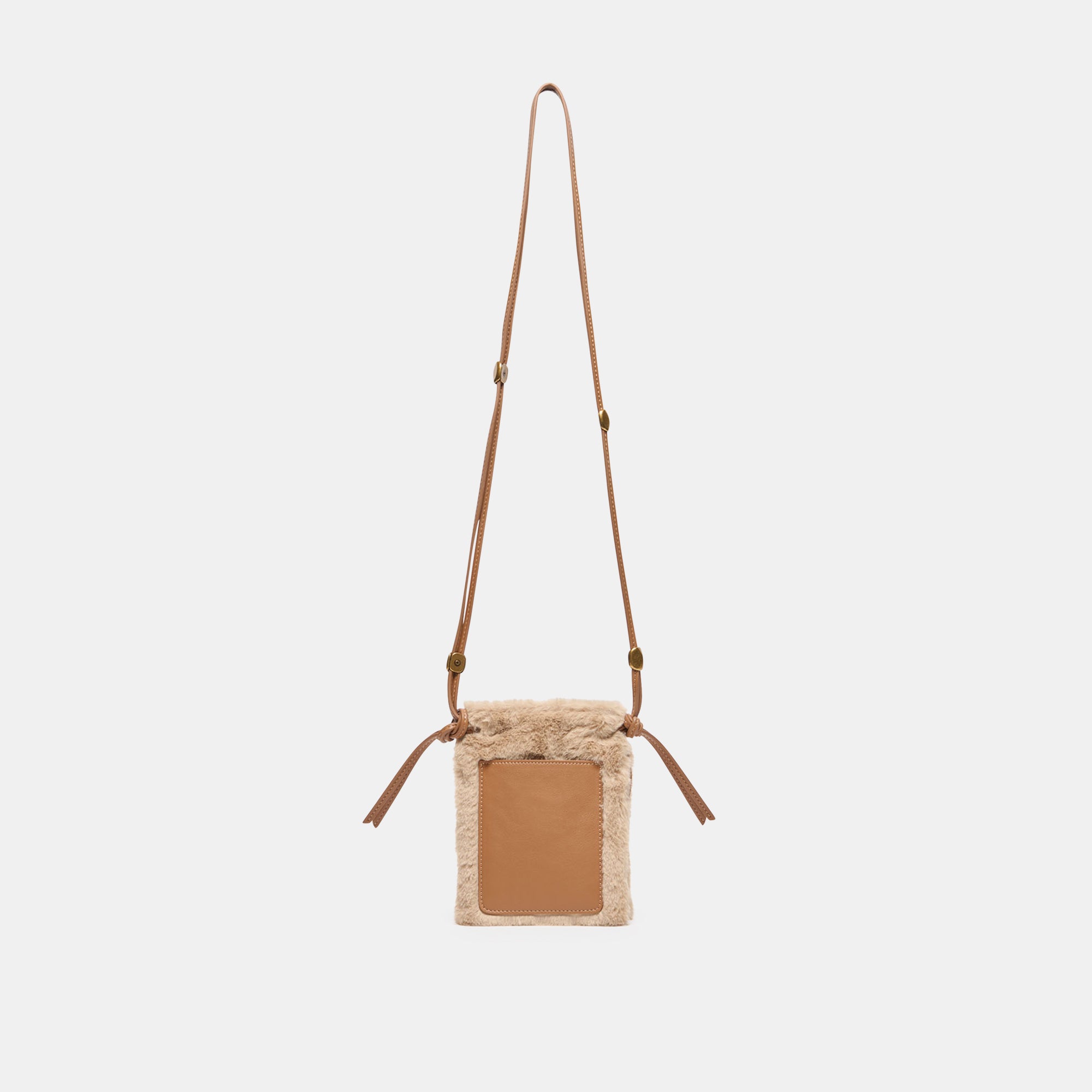 LYRIK CROSSBODY MID BROWN FAUX FUR - view 3