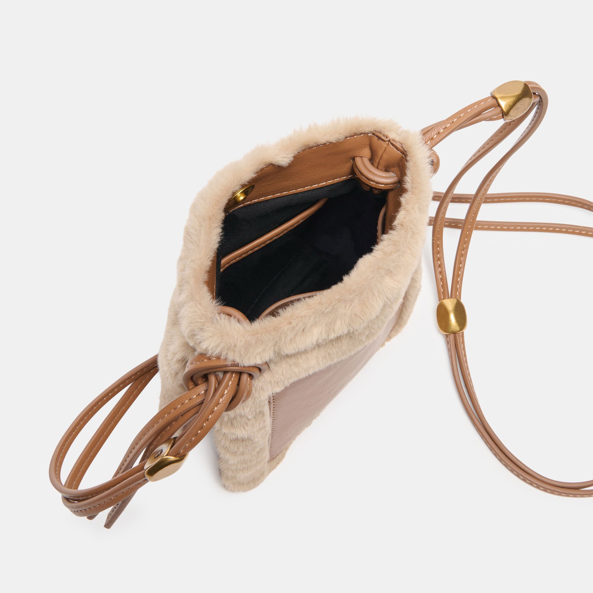 LYRIK CROSSBODY MID BROWN FAUX FUR - view 5