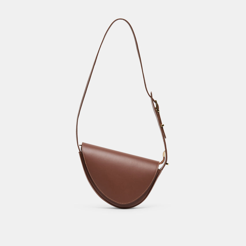 SABINE SHOULDER BAG BROWN LEATHER