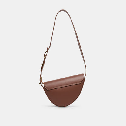 SABINE SHOULDER BAG BROWN LEATHER
