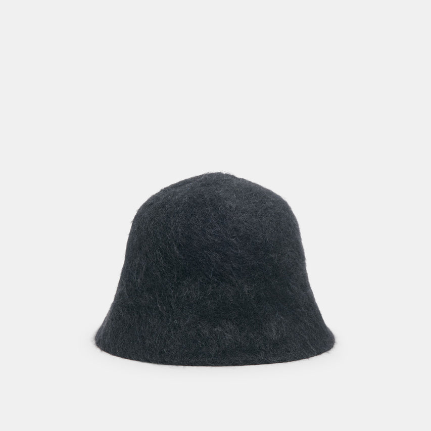 Eyelash Black Bucket Hat | Dolce Vita
