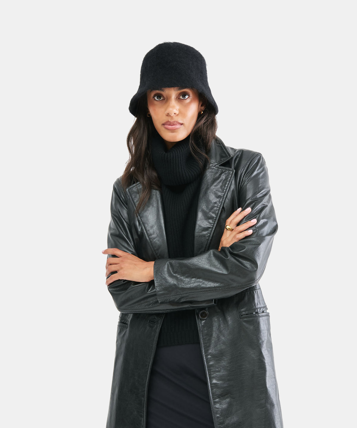 EYELASH BUCKET HAT BLACK - view 2