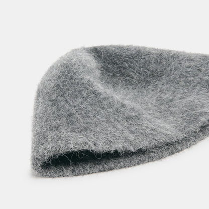 EYELASH BUCKET HAT DARK HEATHER GREY
