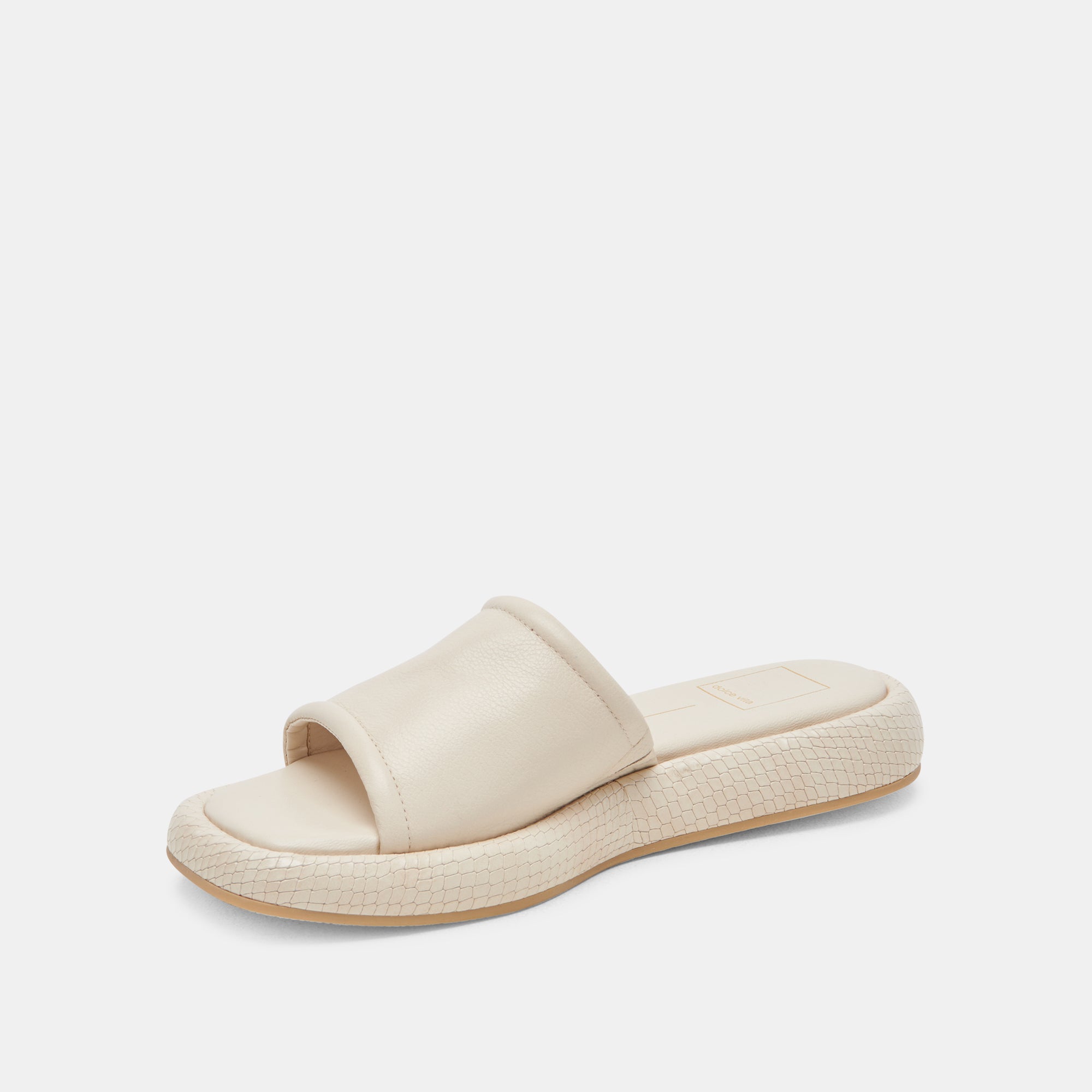 AISHA SANDALS IVORY LEATHER - view 6