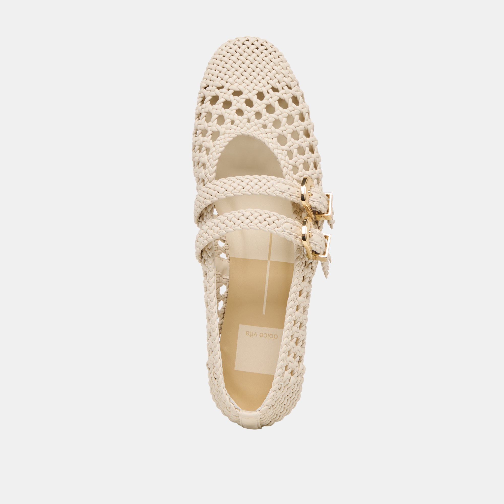 BAYLEE WOVEN BALLET FLATS CREME WOVEN STELLA