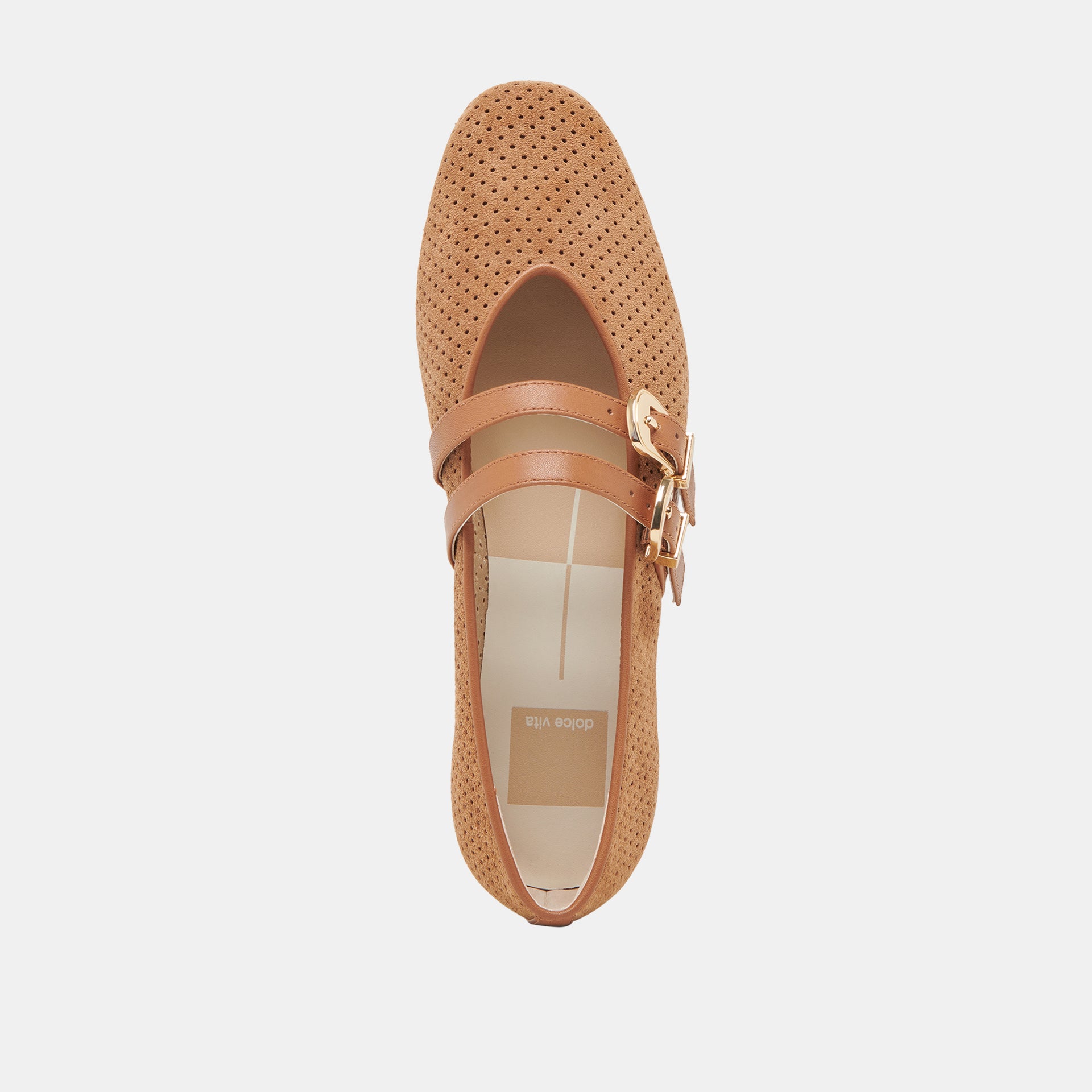 Baylee Ballet Flat, Pecan Suede