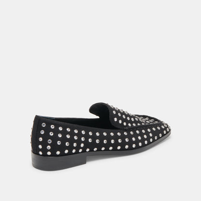 BENY CRYSTAL STUD FLATS BLACK CRYSTAL - re:vita