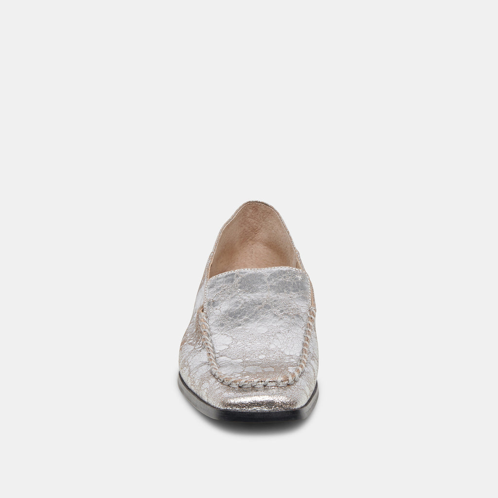 BENY FLATS SILVER DISTRESSED LEATHER - image 12