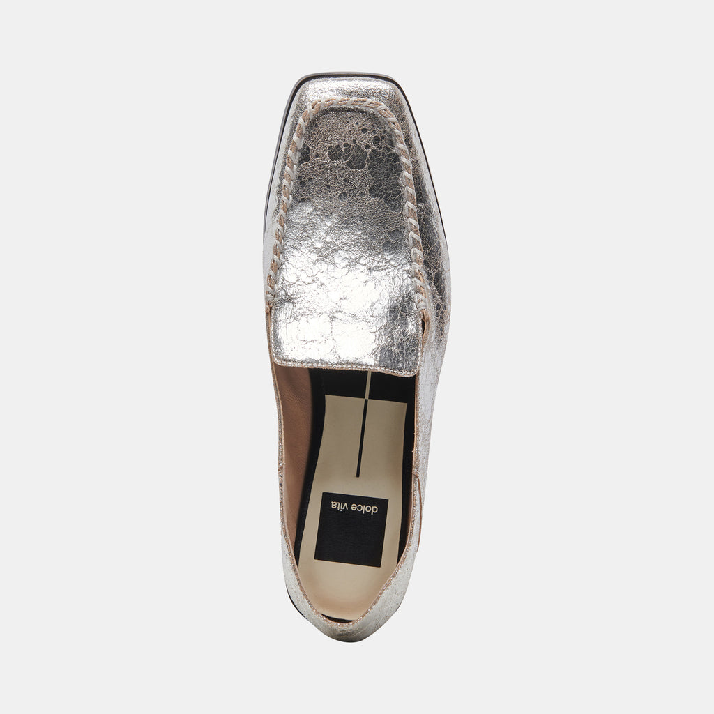 BENY FLATS SILVER DISTRESSED LEATHER - image 17