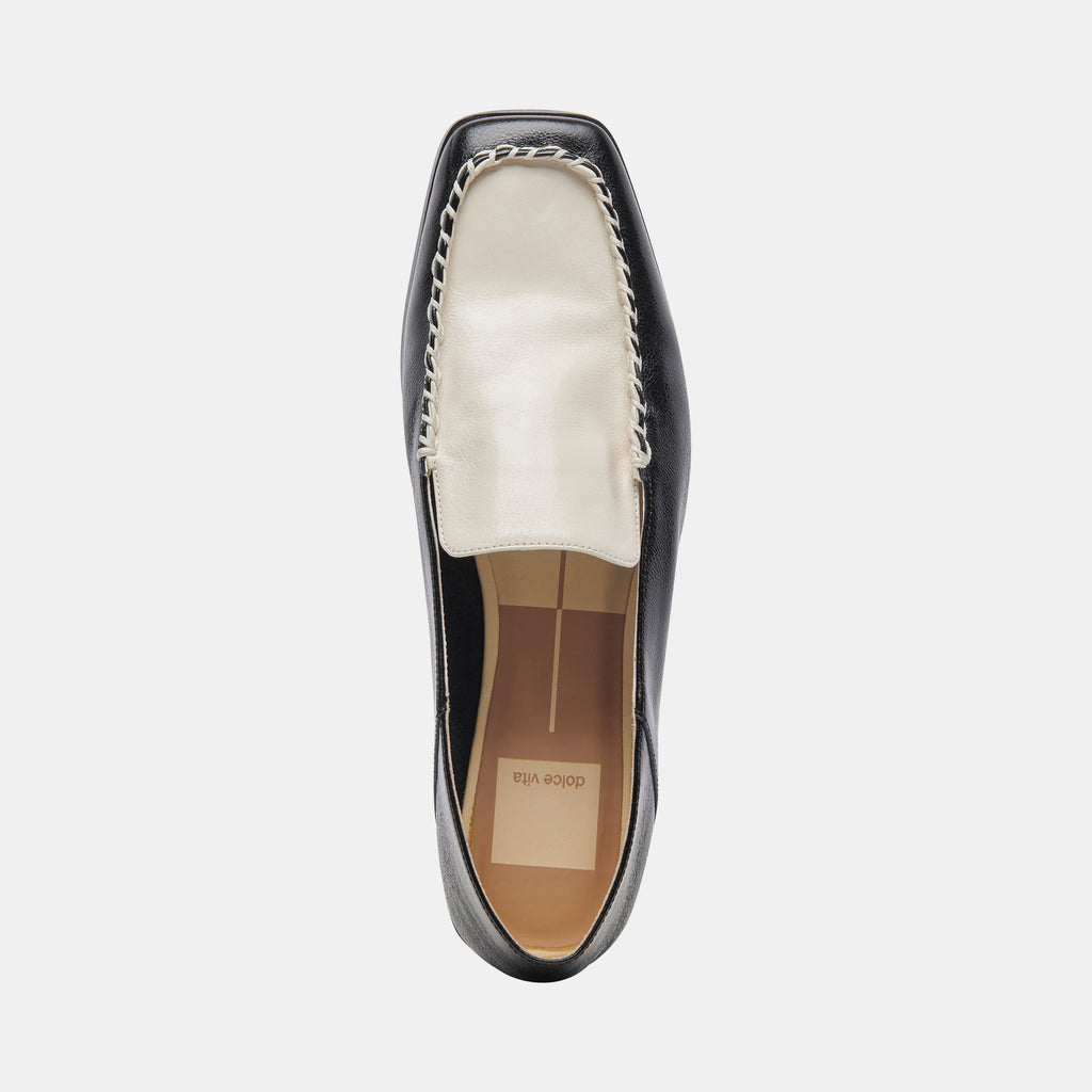 BENY WIDE FLATS WHITE BLACK CRINKLE PATENT - image 13