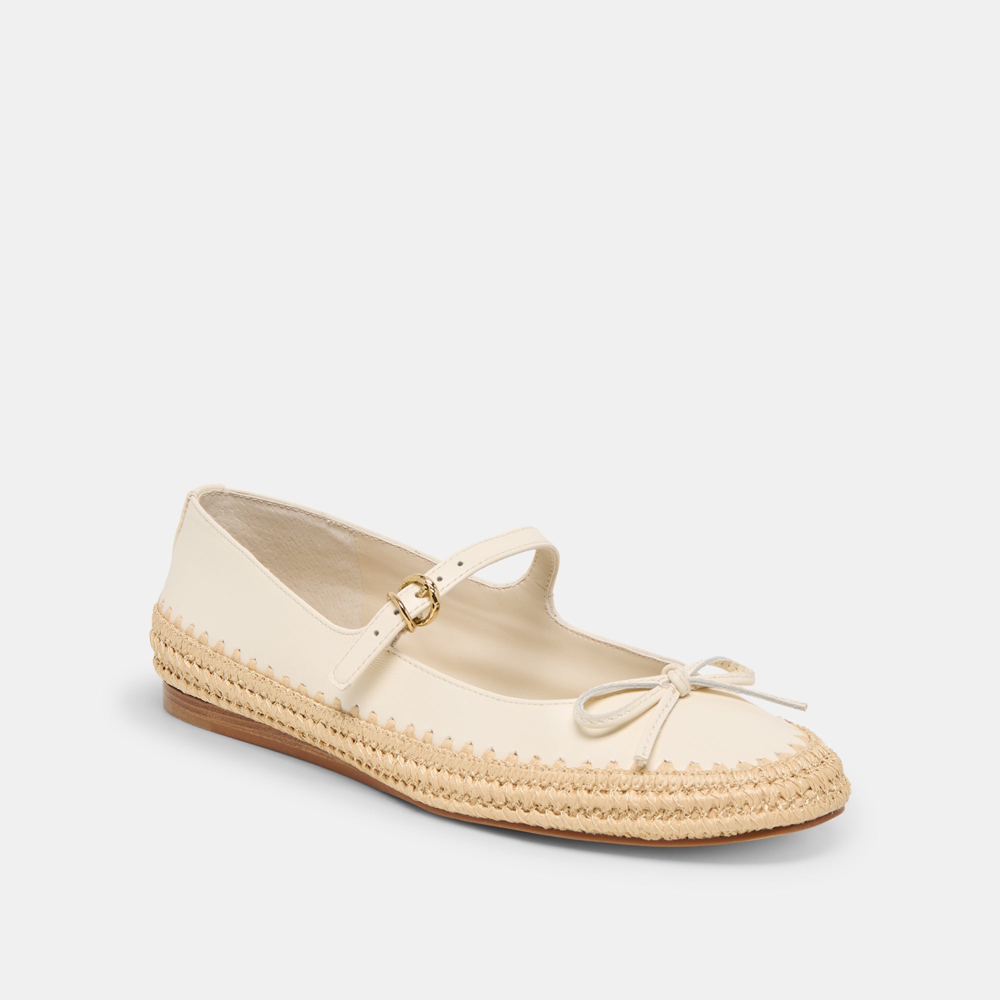 BETONY BALLET FLATS OFF WHITE LEATHER