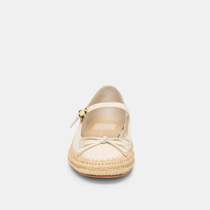 BETONY BALLET FLATS OFF WHITE LEATHER