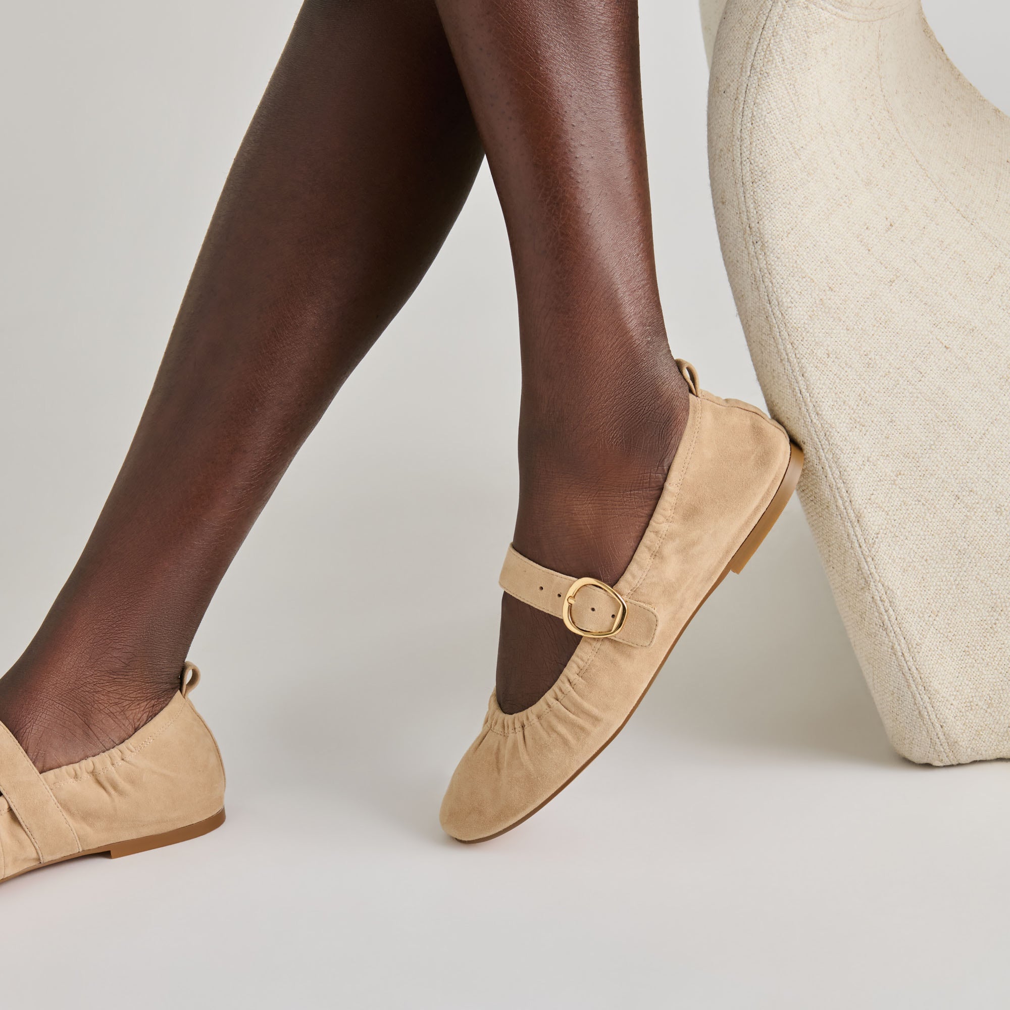 CAELY BALLET FLATS CAMEL SUEDE