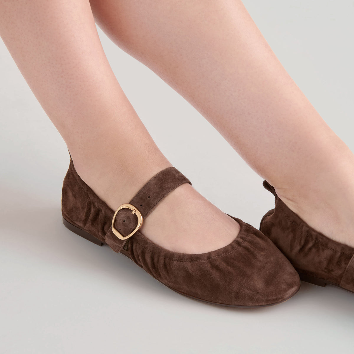 Caely Dk Brown Suede Ballet Flats Dolce Vita — free download